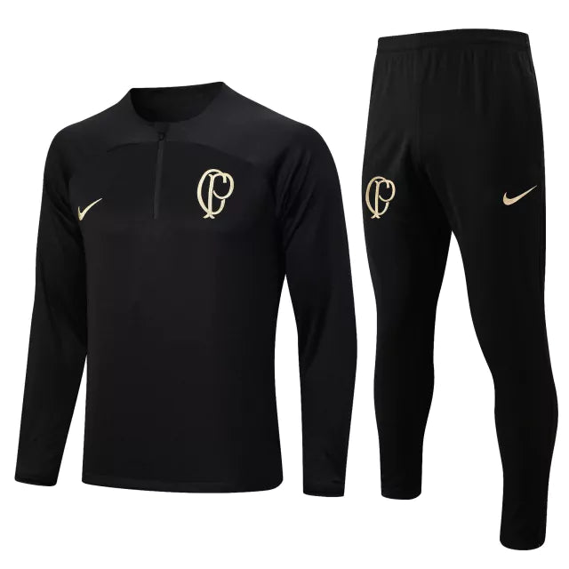 Conjunto de Treino do Corinthians 23/24 Preto - Vest Fut